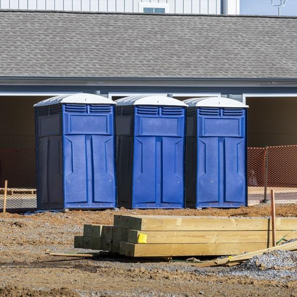 Heavy-duty construction site porta potty in Elizabethtown, Kentucky
